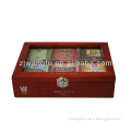 luxury wooden tea bags holder box